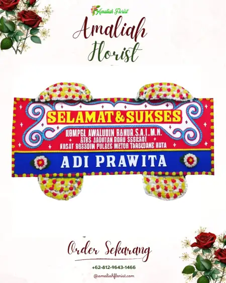 Papan Bunga Ucapan Selamat Redin